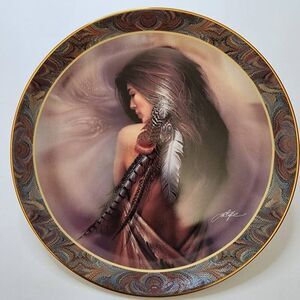 The Bradford Exchange White Feather by Lee Bogle in the Native Beauty Collection